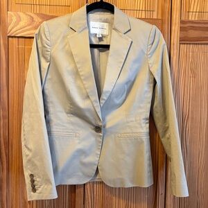 Banana Republic One Button Khaki Blazer Size 2